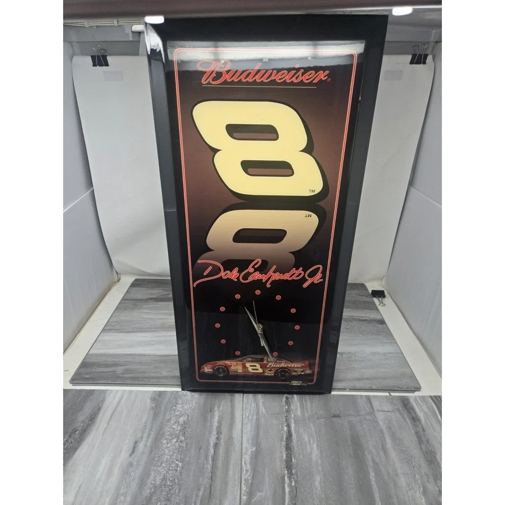 Jebco Dale Earnhardt Jr #8 Budweiser Monte Carlo Commemorative Wall Clock Ltd Ed